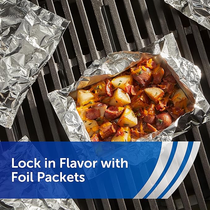 Reynolds Wrap Non Stick Aluminum Foil,Nonstick Aluminum Foil Roll,Prevents Food Sticking and Messy Cleanup,Great for Covering Casseroles and leftovers,43.33 Yards x 12 Inches,130 Sq.Ft.,(Pack of 12)