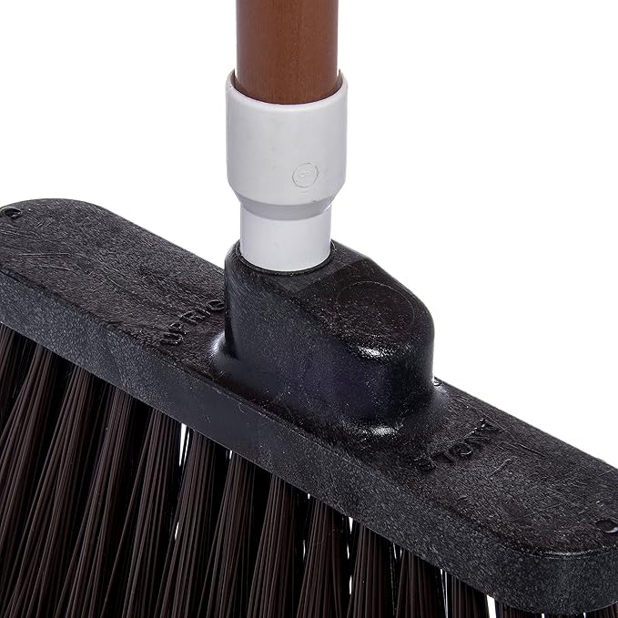 SPARTA Spectrum Duo-Sweep Flagged Bristle Angle Broom with Handle 56" - Brown