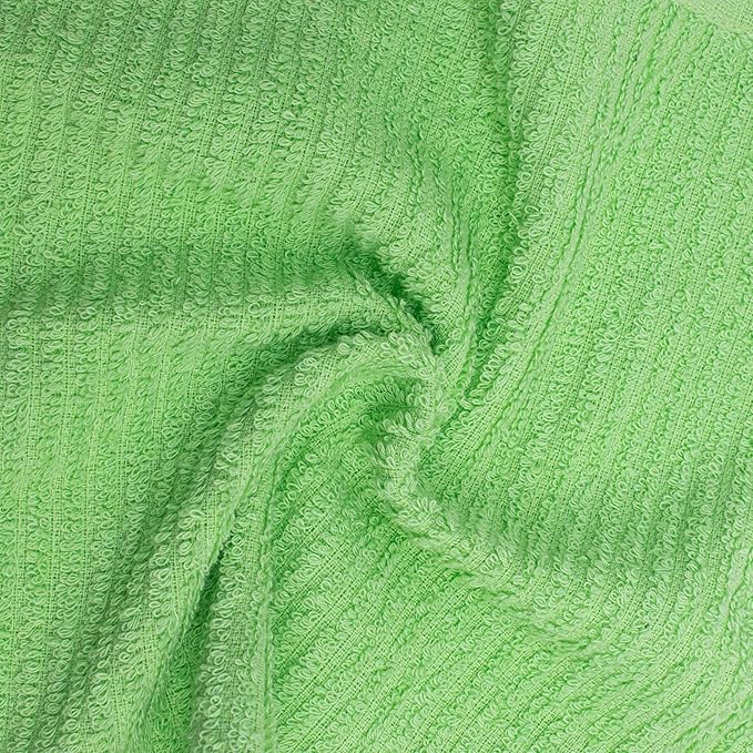 Textila Bar Mop Towels 12x12 Inch – Apple Green – Pack of 10 - Cotton Dish Cloths & Cleaning Towels for Kitchen, Bar, Restaurant, Household Use – Absorbent, Durable, Reusable