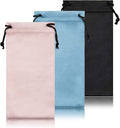 TRIUMPH VISION Soft Eyeglass Pouch 3 Pack - Pouch for glasses Microfiber Screen Cleaning Bag