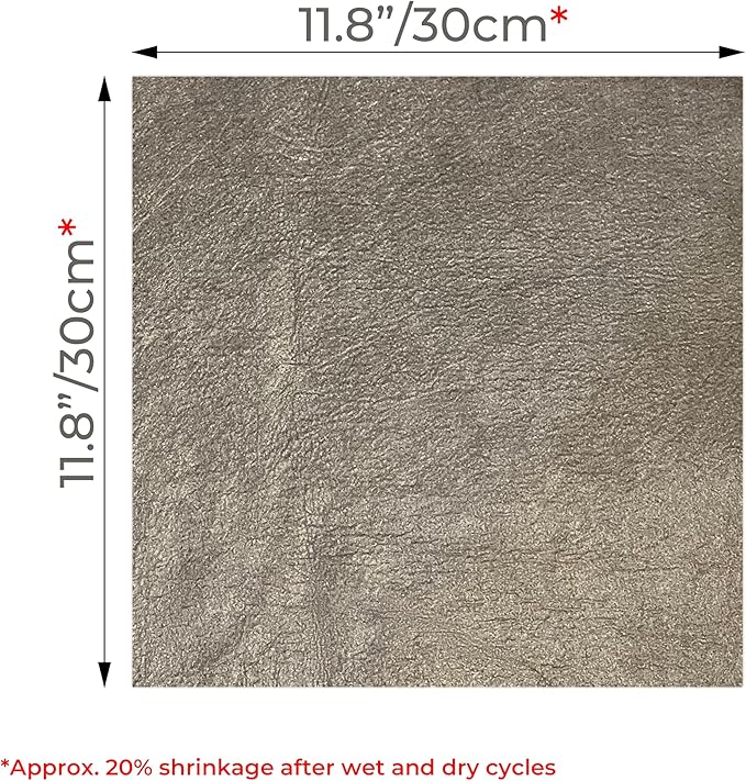 Magic Glass Cleaning Cloth 10 Pcs - Streak Free, Ultra-Absorbent car Window Fog Remover, Monitor Screen, and Glasses Cleaning Towel Made from Seaweed fibers 11.8"x11.8" (10, 30cm x 30cm)