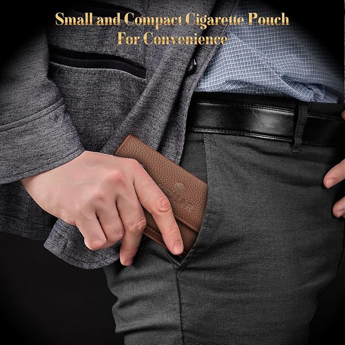 Tobacco Pipe Set, Handmade Wooden Pipe, Soft Flame Pipe Lighter and Smoking Pouch Set.Equipped With Pipe Cleaning Strips, Flame Retardant Mesh, Filters and Lighter, Comes with 3 Collapsible Cleaning Tools and Racks, Great Gift For Men (Gas Free)