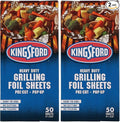 Kingsford Heavy Duty Pop-Up Grilling Foil Sheets, 50 Count | Pre-Cut Aluminum Baking Sheets | No Cutting or Tearing Necessary (Pack of 2)