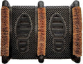 NINAMAR Mud Scrubber Rubber Brush Mat - Scrub & Scrape Muddy Shoes - 2 Pack
