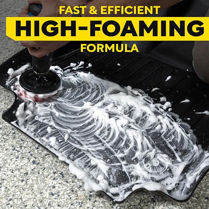 Meguiar's Foaming Floor Mat + Carpet Cleaner, 16oz BT, 6/CV