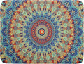 Bohemian Mandala Dish Drying Mat for Kitchen Counter Boho Ethnic Drying Mat 18 x 24 Inch with High Absorbent Reversible Microfiber Dish Drying Pad Dish Rack Pad Drainer Mat for Coffee Bar
