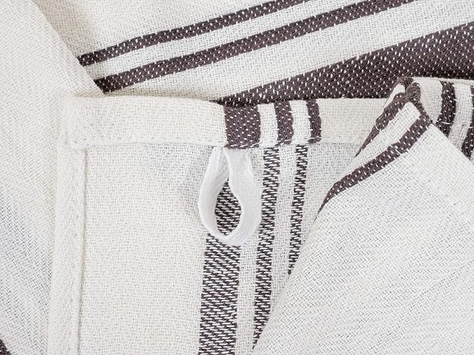 KAF Home Assorted Flat Kitchen Towels |100% Cotton - 18 x 28 inches | Ultra Absorbent Soft Dish Towels | Perfect for Cooking, Cleaning, and Drying Hands (Gray, 18 x 28-10 Pack)