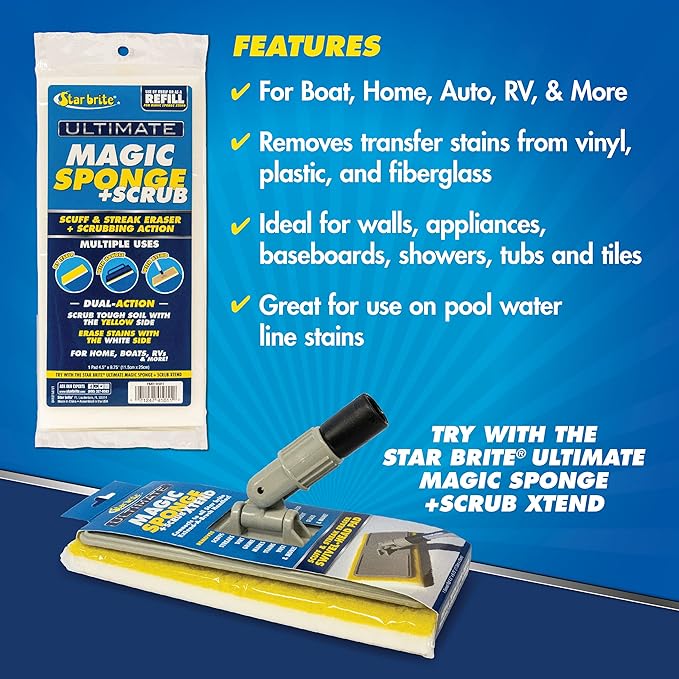 STAR BRITE Ultimate Magic Sponge + Scrub (041011)