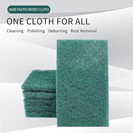 Scuff Pads - 10Pcs Scouring Pad 7447 - Very Fine Grade Hand Pads General Purpose Sanding Hand Pads 200 x 125mm/8" x 5"