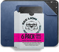 cellhelmet See Lion Swipes | Microfiber Lens Cleaning Cloths – Ultrasoft, Reusable Wipes for Glasses, Screens, and Lenses (Black/Navy, 6-Pack)