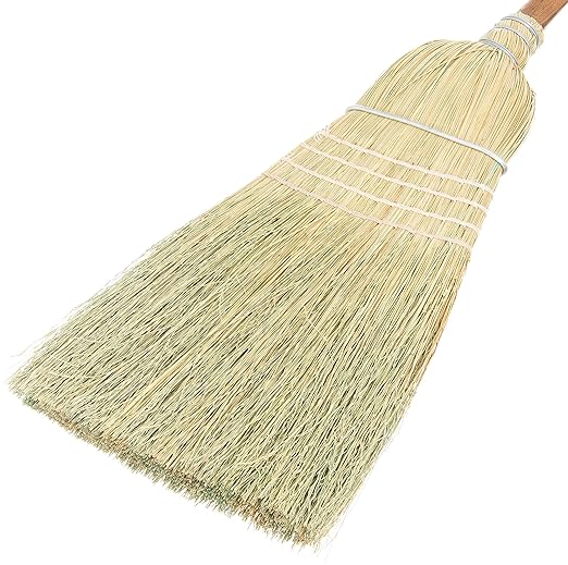 SPARTA 3685500 Flo-Pac Wood Handle Warehouse Broom, Corn Blend Bristle, 56" Length