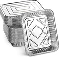 MontoPack 9x13 Aluminum Foil Half Size Roasting Pans with Lids | [20 Count] Premium Standard Size Chafing Tins for Baking, Catering & Roasting | Disposable Steam Table Trays | Great for Storing
