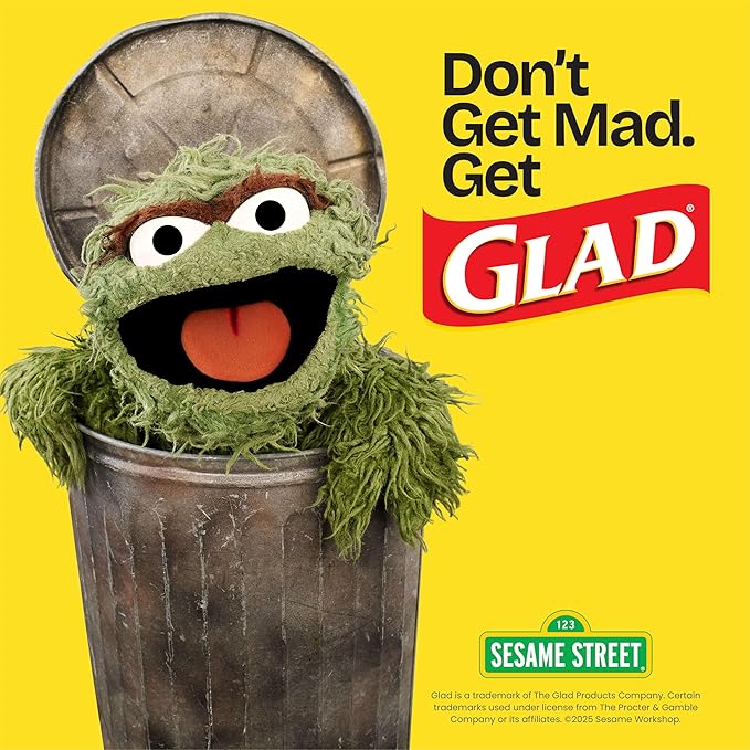 Glad Small Trash Bags 4 Gallon, Febreze Beachside Breeze Garbage Bags, Odor Resistant with Drawstring, 34 Count