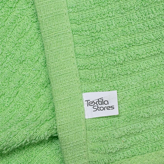 Textila Bar Mop Towels 12x12 Inch – Apple Green – Pack of 10 - Cotton Dish Cloths & Cleaning Towels for Kitchen, Bar, Restaurant, Household Use – Absorbent, Durable, Reusable