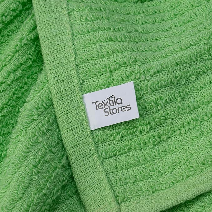 Textila Bar Mop Towels 12x12 Inch – Green & Turqoise – Pack of 10 - Cotton Dish Cloths & Cleaning Towels for Kitchen, Bar, Restaurant, Household Use – Absorbent, Durable, Reusable