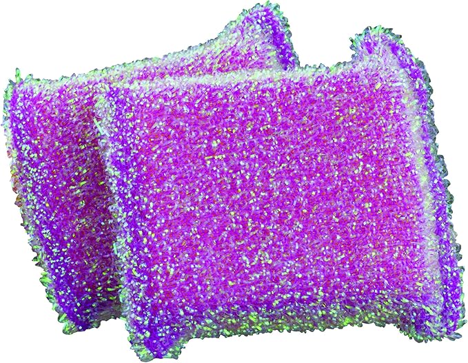 Casabella Sparkle Scrub Sponge, 2-Pack, Colors vary