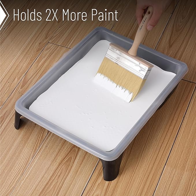 Bates- Deck Stain Brush, 5 Inch, Wooden Handle, Wood Stain Brushes for Wood