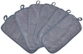 Makeup Remover Cloths for Face, Eye, Lips - Reusable Makeup Remover Pads Soft Microfiber Facial Cleansing Cloths 6 x 12 inch 6 Pack (Gray)