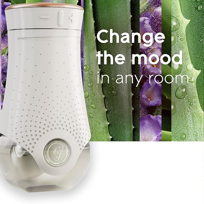 Glade PlugIns Refills Air Freshener, Scented and Essential Oils for Home and Bathroom, Tranquil Lavender & Aloe, 1.34 Fl Oz, 2 Count