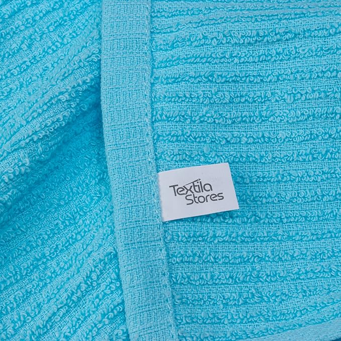 Textila Bar Mop Towels 16x19 Inch – Green - Turquoise – Pack of 12, Cotton Dish Cloths & Cleaning Towels for Kitchen, Bar, Restaurant, Household Use – Absorbent, Durable, Reusable