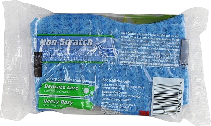 Scotch-Brite 3M Non-Scratch Scrub Sponges - 18-Count
