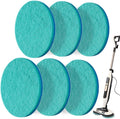 S7001 Upgraded Steam&Scrub Mop Pads for Shrak,S8201 S8001 S7000 S7201 S7000AMZ S7005 S7020 S7001C All-in-One Hard Floor Steam Mop (6Green-Without snap Fastener)