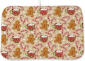 Christmas Drying Mat 18x24 Inches For Kitchen Counter Winter Brown Gingersnap Man Kitchen Decoration Drying Mat Decorative Pad for Kitchen Dining Room Christmas Decoration,Office Decor