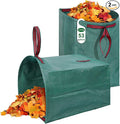53 Gallon Leaf Collector, 2-Pack Reusable Yard Waste Bags Lawn Leaf Bags With Dustpan-Style Opening And Handle, For Leaves,Grass,Storm Debris,Construction Waste, Heavy-duty&Foldable