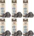 Fuller Brush Stainless Steel Scrubbing Sponges – 6-Pack (6 Sets of 3 = 18 Pieces) – Heavy Duty Kitchen Scour Sponges for Dishes, Pots & Pans