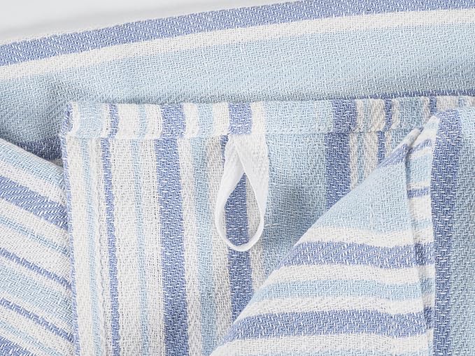 KAF Home Assorted Flat Kitchen Towels | 100% Cotton - 18 x 28 inches | Ultra Absorbent Soft Kitchen Tea Towels | Perfect for Cooking, Cleaning, and Drying Hands (Sky, 18 x 28-10 Pack)