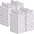 GREEN LIFESTYLE 100 Pack 12x14, White Shop Towels 100% Cotton, Super Absorbent and Durable for Car, Reusable Shop Rags