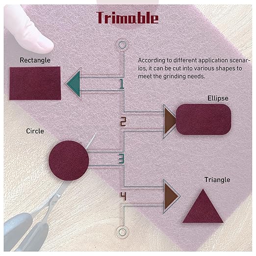 Premium 6" x 9" Scuff Pads 10 Pack, 5 Each Maroon General Purpose & 5 Each Gray Ultra Fine - Scuffing, Scouring, Sanding, Paint Primer Prep Adhesion Scratch - Surface Preparation Automotive Autobody