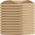 Beige Waffle Dishcloths, 12x12 Inch, Soft, Durable, 100% Cotton, Quick Drying, Reusable, Absorbent, Machine Washable, Multipurpose Towels, Everyday Use, Set of 12