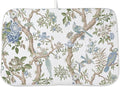 Chinoiserie Dish Drying Mat 18x24 Inches For Kitchen Counter Blue Green Birds Floral Kitchen Decoration Drying Mat Decorative Flower Drying Pad for Kitchen Dining Room Decor