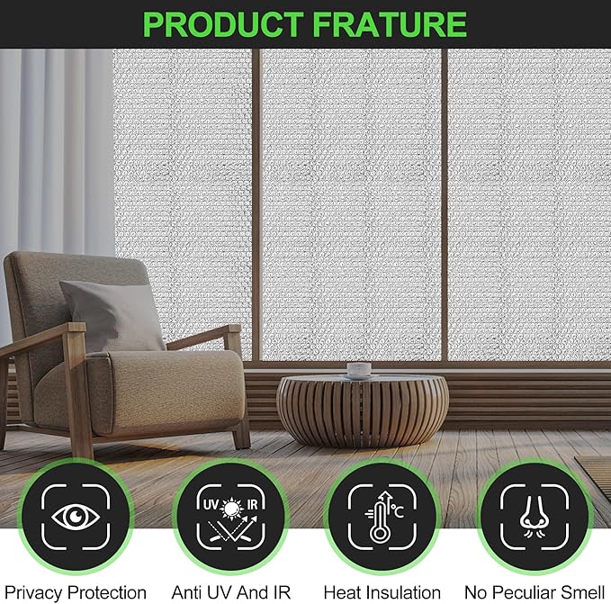 Reflective Insulation Roll 35inch x 10Ft Double Bubble Reflective Aluminum Foil Wrap Insulating Sheet Thermal Shield Radiant Barrier for Winter RV Window Thermal Cold Insulation Summer Heat - Silver