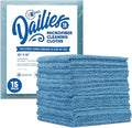 Microfiber Wholesale Dailies Microfiber Cleaning Cloths | 15-Pack (Blue) 12"x10" | Fits TowelNest Dispenser | Reusable, Absorbent, Washable | Eco-Friendly Paper Towel Alternative
