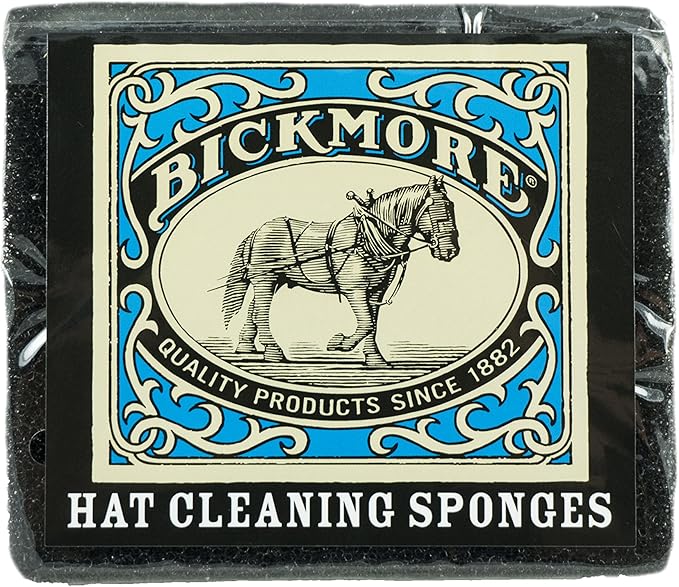 Bickmore Felt Hat Cleaning Sponge - Perfect for Western, Cowboy, Cowgirl Hats & More Black