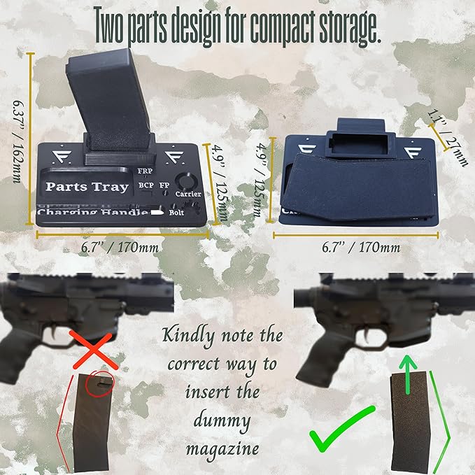 Organizer Stand for Cleaning and Display of The AR 15 Platform, Gift for Gun Collector and Enthusiast, Made in USA