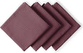 Burgundy Wine Waffle Kitchen Towels, 16x26 Inches, Absorbent, and Durable, 100% Cotton, Reusable, Quick Drying, Ideal for Drying Dishes, Cleaning, Multipurpose Use, 4 Pack