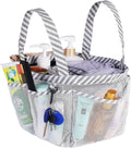 Haundry Mesh Shower Caddy Bag for College Dorm Room Essentials Portable Shower Caddy Tote with 8 Pockets for Beach, Swimming, Gym, Travel