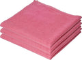 Superio Microfiber Cleaning Cloth for Cars, Kitchen Cleaning Rags for Housekeeping, 16" Micro Fiber Towels for House, Bathroom Absorbent All-Purpose Streak-Free lint-Free Wash Cloths (3 Pink)