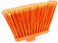 SPARTA 41082EC24 Plastic Color Coded Broom, Flagged Bristles, Long Broom With Angled Head For Large Debris, 56 Inches, Orange