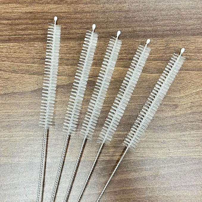 5 Pcs Straw Cleaner Brush, 11.8 Inch Reusable Extra Long Straw Cleaner,12 mm Wide Drinking Straw Cleaning Brush for Cup, Water Bottle, Tubes, Pipe