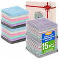 Double Side Non Scratch Wire Dishcloth 15pcs-Multipurpose Wire Dishwashing Rags Wire Mesh Cleaning Cloth,Kitchen Towels and Dishcloths Sets Microfiber Cloth for Cleaning Pans Sinks & Cookware