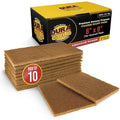 Dura-Gold Premium 6" x 9" Gold Coarse Scuff Pads, Box of 10 - Scuffing, Scouring, Sanding, Paint Primer Prep Adhesion Scratch - Surface Preparation For Automotive Car Auto Body Repair Woodworking Wood