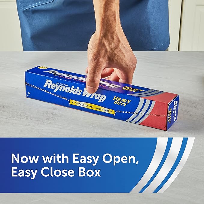 Reynolds Wrap Heavy Duty Aluminum Foil, 50 Square Feet (Packaging May Vary) (Pack of 2)