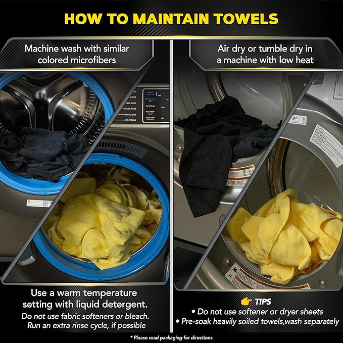 Meguiar's Supreme Shine Microfiber Towels for Cars,Ultra-Plush Car Microfiber Towel Set for Quickly Removing Product Without Leaving Swirls on Paint,Glass,Plastic,or Chrome,(Pack of 6)
