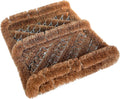 NINAMAR Natural Coir Boot Scraper Door Mat - 13 x 12 inch