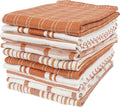 KAF Home Assorted Flat Kitchen Towels | 100% Cotton - 18 x 28 inches | Ultra Absorbent Soft Kitchen Tea Towels | Perfect for Cooking, Cleaning, and Drying Hands (Orange, 18 x 28-10 Pack)