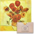 Large [6 Pack] Classic Art (Sunflowers) - Ultra Premium Quality Microfiber Cleaning Cloths (Best for Camera Lens, Glasses, Screens, and All Lens.), Microfiber Cloth